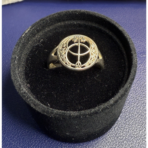 Vintage Peter Stone Sterling Silver Celtic Chalice Ring PSCL Sz 11.25 PSCL 925 - Picture 4 of 16